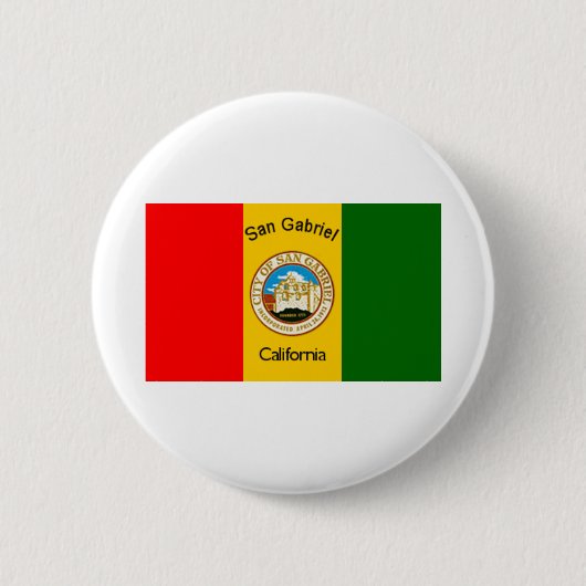 San Gabriel Californië Ronde Button 5,7 Cm (Voorkant)