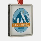 San Gabriel Mountains California Metalen Ornament (Rechts)