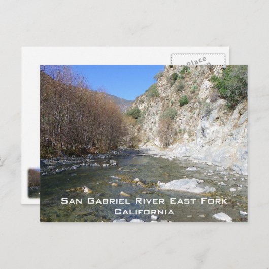 San Gabriel River East Fork Briefkaart! Briefkaart (Voorkant / Achterkant)