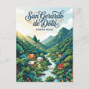 San Gerardo de Dota Costa Rica Briefkaart