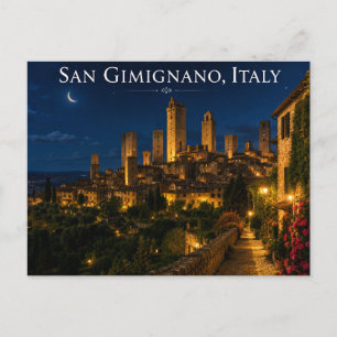 San Gimignano Italië Ansichtkaart Briefkaart