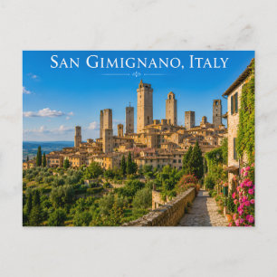 San Gimignano Italië Ansichtkaart Briefkaart