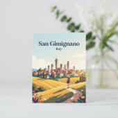 San Gimignano Italië Briefkaart (Staand voorkant)