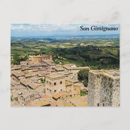 San Gimignano, Italië Briefkaart (Voorkant)
