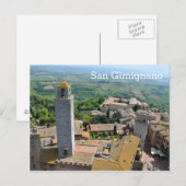 San Gimignano, Italië Briefkaart (Voorkant / Achterkant)