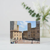 San Gimignano, Italië Briefkaart (Staand voorkant)