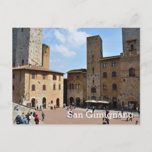San Gimignano, Italië Briefkaart (Voorkant)