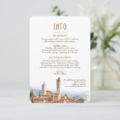 San Gimignano Italië — Gegevens Kaart invoegen (Staand voorkant)