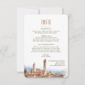 San Gimignano Italië — Gegevens Kaart invoegen (Voorkant)