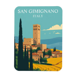 San Gimignano Italië Middeleeuwse reizen Magneet