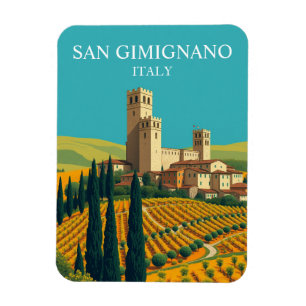 San Gimignano Italië Towers Travel Magneet
