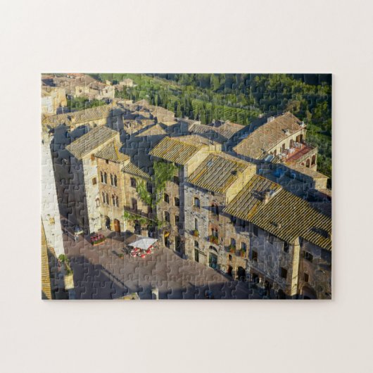 San Gimignano Old Town, Siena, Toscane, Italië 2 Legpuzzel (Horizontaal)