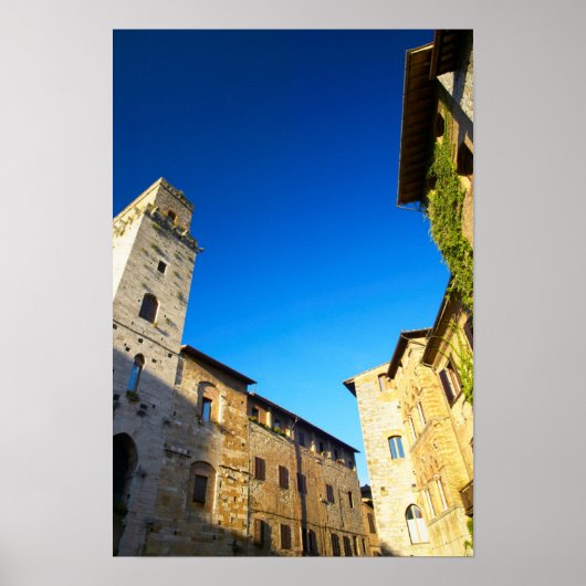 San Gimignano Old Town, Siena, Toscane, Italië Poster (Voorkant)