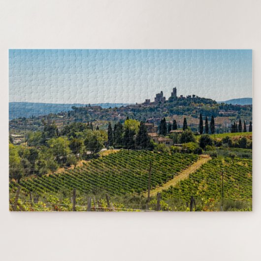 San Gimignano skyline, Toscane, Italië Legpuzzel (Horizontaal)
