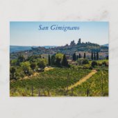 San Gimignano skyline, Toscane, Italië Post Postka Briefkaart (Voorkant)