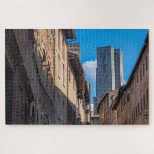 San Gimignano-torens, Toscane, Italië Legpuzzel