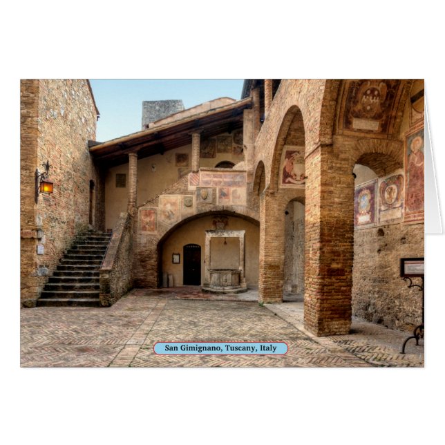 San Gimignano, Toscane, Italië (Voorkant Horizontaal)