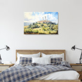San Gimignano, Toscane - Italië Canvas Print (Insitu (Slaapkamer))