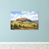 San Gimignano, Toscane - Italië Canvas Print (Insitu (Houten vloer))