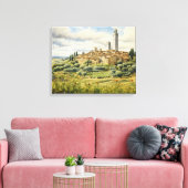 San Gimignano, Toscane - Italië Canvas Print (Insitu (Woonkamer))