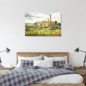 San Gimignano, Toscane - Italië Canvas Print (Insitu (Slaapkamer))