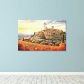San Gimignano, Toscane - Italië Canvas Print (Insitu (Houten vloer))