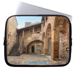 San Gimignano, Toscane, Italië Laptop Sleeve