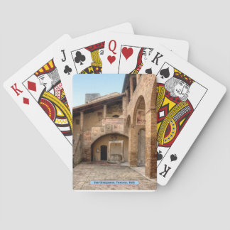 San Gimignano, Toscane, Italië Pokerkaarten