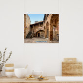 San Gimignano, Toscane, Italië Poster (Keuken)