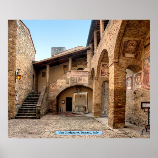 San Gimignano, Toscane, Italië Poster (Voorkant)
