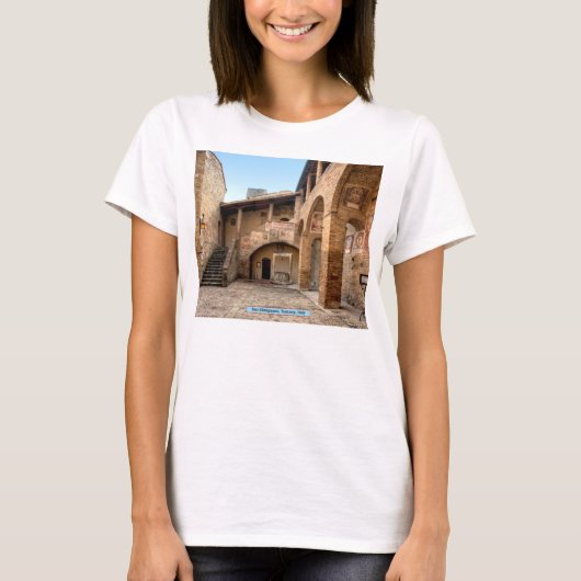 San Gimignano, Toscane, Italië T-shirt (Voorkant)