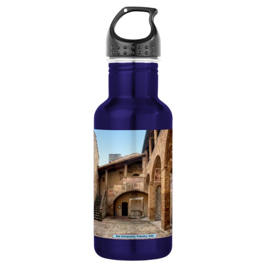 San Gimignano, Toscane, Italië Waterfles (Voorkant)