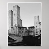 San Gimignano Towers Poster (Voorkant)