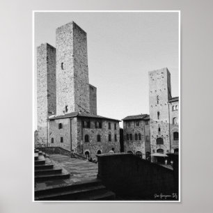 San Gimignano Towers Poster