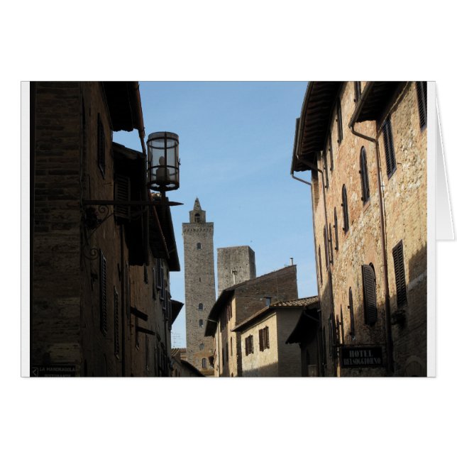 San Gimignano Tuscany Italië (Voorkant Horizontaal)