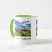 San Gimignano Tuscany Italië Panorama Souvenir Mok (Voorkant links)