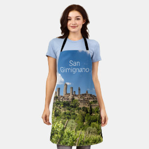 San Gimignano Tuscany Italië Panorama Souvenir Schort
