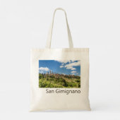 San Gimignano Tuscany Italië Panorama Souvenir Tote Bag (Achterkant)