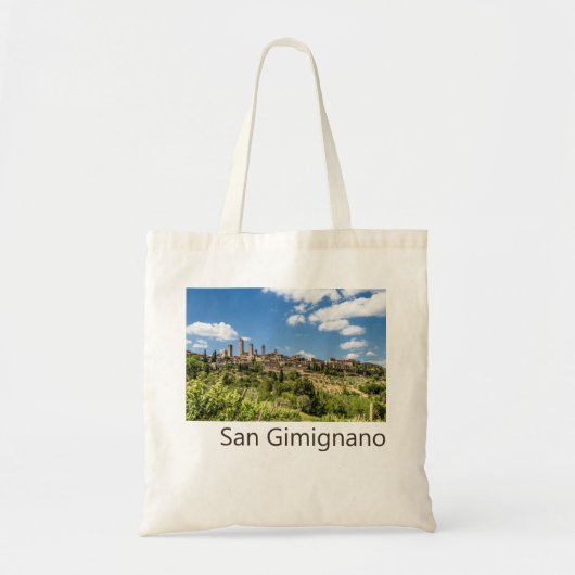 San Gimignano Tuscany Italië Panorama Souvenir Tote Bag (Voorkant)