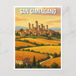 San Gimingano Italië Reizen Briefkaart