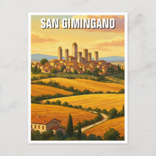 San Gimingano Italië Reizen Briefkaart