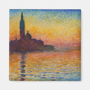 San Giorgio Maggiore bij schemer (door Claude Mone Magneet