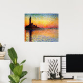 San Giorgio Maggiore bij zonsondergang Poster (Thuiskantoor)