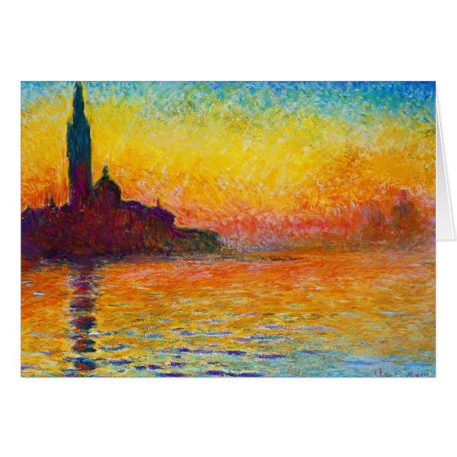 San Giorgio Maggiore in Dusk Claude Monet (Voorkant Horizontaal)