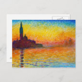San Giorgio Maggiore in Dusk Claude Monet Briefkaart (Voorkant / Achterkant)