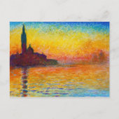 San Giorgio Maggiore in Dusk Claude Monet Briefkaart (Voorkant)