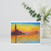 San Giorgio Maggiore in Dusk Claude Monet Briefkaart (Staand voorkant)