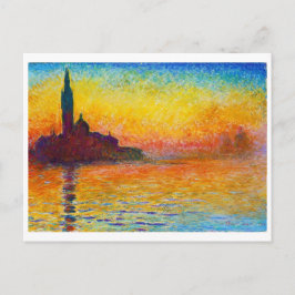 San Giorgio Maggiore in Dusk Claude Monet Briefkaart