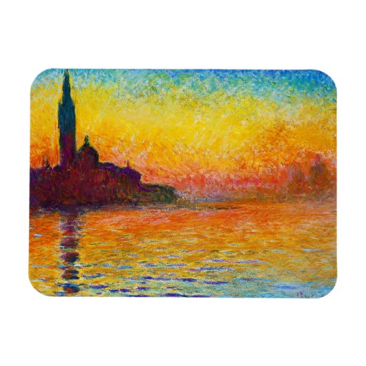 San Giorgio Maggiore in Dusk Claude Monet Magneet (Horizontaal)