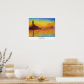 San Giorgio Maggiore in Dusk Claude Monet Poster (Keuken)